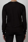 THE WADDLE_signature fleece black sweatshirt