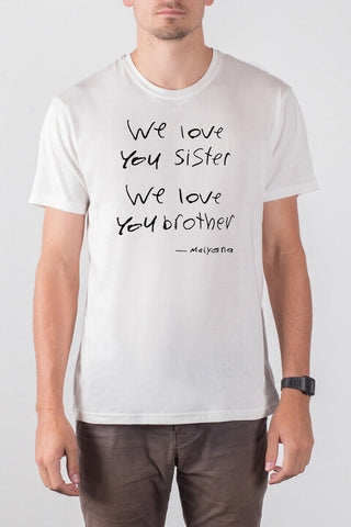 THE KIND WORDS_men's white classic tee